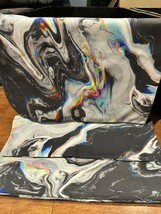 x2 Society 6 Pillow Cases Shams Standard Size Zippered - Marble Rainbow ... - $23.99