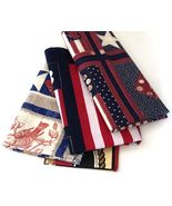 Lot of Fabric Patriotic American Themed Lot of  4 - €10,28 EUR