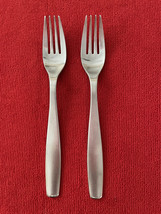2 NON-STOP 18/10 Stainless Dinner Forks By Gourmet Settings Satin Finish - $11.76