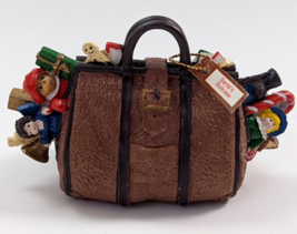 Santa&#39;s Suitcase Doctor’s Bag Resin Christmas Tree Ornament R.O.C - £8.11 GBP