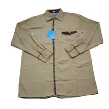 Blue Jazz Shirt Men Med Harvey Champagne PLLP-1 Leppar Long Sleeve Button Up NWT - £20.88 GBP