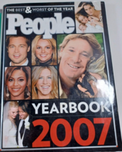 People Yearbook 2007 Brad Pitt Britney Spears Steve Irwin hardcover good - £6.21 GBP