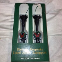 Dickens Collectables NOS Victorian Lighted Street Lamp Posts vintage! New! - $14.93