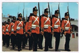 Ontario Postcard Kingston Old Fort Henry Guard Drill Marching In Fours - $1.97