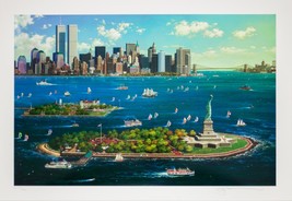 &quot;New York Gateway&quot; by Alexander Chen Serigraph on Paper Signed AP 174/250 - £412.25 GBP