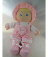 Kids Preferred First Soft Plush Doll Rattle Pink Hat &amp; Dress Crinkly Flo... - €6,03 EUR