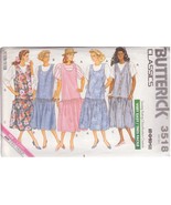 BUTTERICK 3518 PATTERN SIZES 6/8/10/12 MISSES&#39; JUMPER AND TOP UNCUT - $3.00