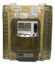 Gold Locker Shelf,  Magnetic Mirror White Board Set Storage Cup Pen Magnets - $11.06