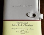 Original Little Book Of Earrings Lilac 4 Page Jewellery Storage Box Book - £16.46 GBP
