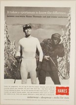 1960 Print Ad Hanes Thermal Underwear,Sleepwear,Socks Winston-Salem,NC - £11.42 GBP