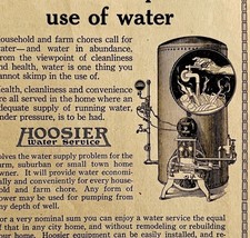 1922 Hoosier Water Supply System Indiana Advertisement Industrial Ephemera - $19.00