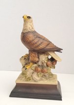 Vintage Ceramic Bald Eagle Figurine Decoration Art 10&quot; Tall NOS - $14.84