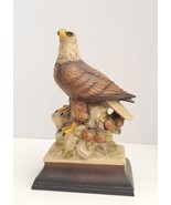 Vintage Ceramic Bald Eagle Figurine Decoration Art 10&quot; Tall NOS - £11.84 GBP