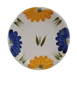 Maxam La Primula Blue &amp; Yellow Daisy 10.5” Dinner Plate. Italy - £10.99 GBP