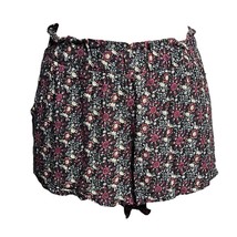 Full Tilt Shorts Elastic Waist Size S Rayon Mid Rise Floral Print BOHO P... - £17.73 GBP