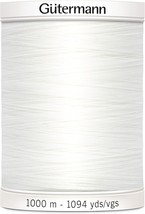 Gutermann Sew-All Thread 1,094yd, Nu White - $23.35
