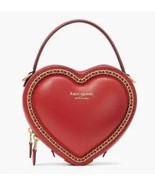NWT 2-Pc KATE SPADE Amour 3D Heart Crossbody Bag + Coinpurs Red Lingonberry - $450.00