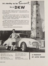 1960? Print Ad DKW Imported Cars 2-Door 3-Cylinder 2-Stroke Engines Ligh... - $14.86