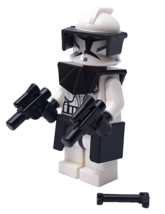 Lego Star Wars Clone Commander Minifigure Black Kama Clone Wars 8014 sw0223 - $28.35