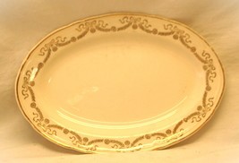 Edwin Knowles Oval Underplate Platter Gold Swag &amp; Bow - £13.44 GBP