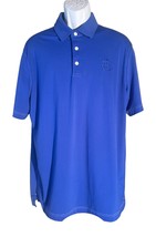 OLD GUYS RULE Men&#39;s Short Sleeve Button Down Polo Shirt Blue XL - $12.18 CAD