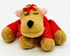 Hallmark Ramona Reindeer Christmas Plush Burger King 4 inch 1987 Polka Dots - £12.76 GBP