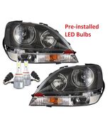 NEWMAR MOUNTAIN AIRE 2005 2006 BLACK LED HEADLIGHTS HEAD LIGHTS LAMPS PA... - $227.69