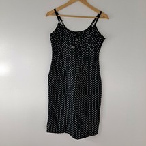Chesley Stretch Bodycon Black White Polka Dot Women&#39;s Dress Size Large - $17.82