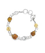 Starborn Zincite Citrine White Topaz Tennis Bracelet (8.0) - $5,343.65 MXN