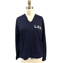 VTG 60s Mens Loyalsock High School Sweater Academia Navy Sz M LHS - $74.25