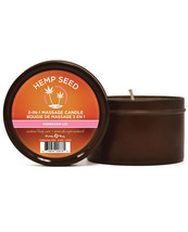 Earthly Body Round All-in-One Sunkissed Massage Candle ~ All natural w/ Hemp - £14.22 GBP