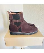 DONALD PLINER Buckled Lug Sole Bootie, Suede Leather, Dark Brown, Size 1... - $2,588.34 MXN