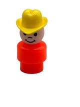 Vintage Fisher Price Little People Red Farmer Cowboy with Yellow Hat - £7.50 GBP