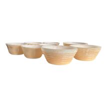 Mid Century Fire-King Peach Lustre Beehive Soup Bowls and Custard Cups Set - $39.60