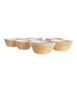 Mid Century Fire-King Peach Lustre Beehive Soup Bowls and Custard Cups Set - $39.60