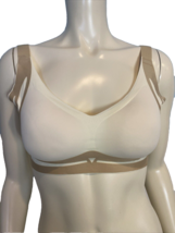 Women's Knit Comfort Sports Bra Cream Size XL NEW in Package - $14.24