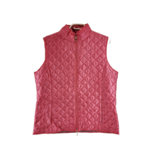 Geox Respira Breathing System Quilted Zippered Vest Womens 14 Red / Pink - £19.44 GBP