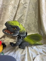 2009 Mattel Prehistoric Pets Cruncher Interactive Dinosaur Robot Talking Works! - $49.45