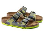 Birkenstock  Arizona Birko Flor Desert Camo Green Yellow Sandal Kids Siz... - £58.32 GBP