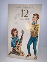 Vintage 1960’s Paramount Happy Birthday 12 Year Old Greeting Card - $4.94