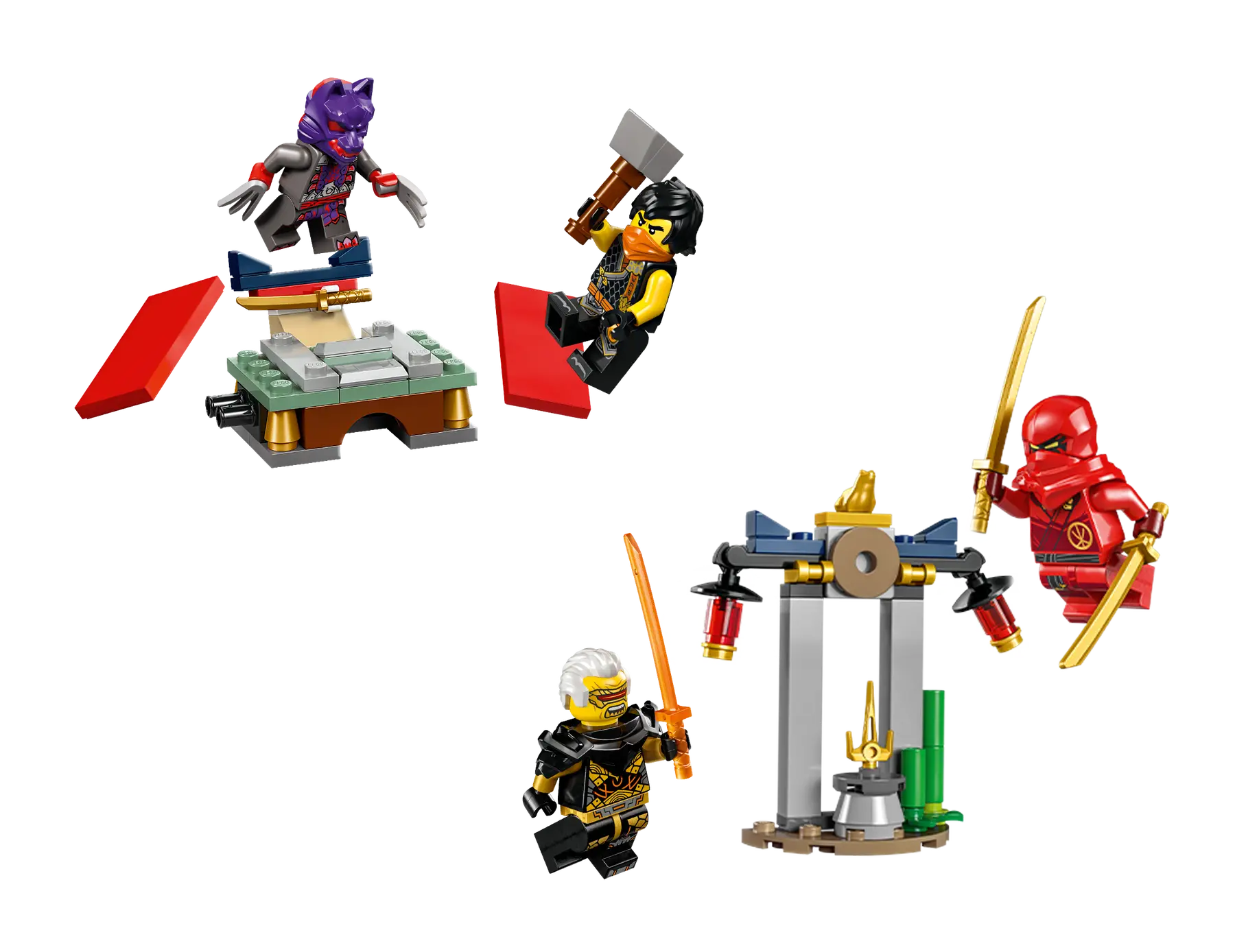 LEGO ninjago 30650 Kai and Rapton&#39;s Temple Battle &amp; Tournament Training ... - $46.00