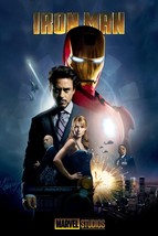 2008 Iron Man Movie Poster 11X17 Tony Stark Pepper Robert Downey Jr Marvel  - £9.69 GBP