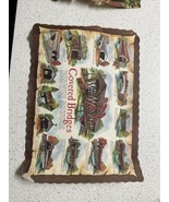 1960&#39;s 1970&#39;s Generic Restaurant Covered Bridges Placemat  - $289.66 MXN