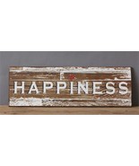 Happiness Wall Sign in distressed wood - €25,57 EUR