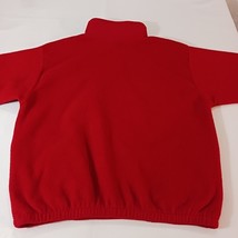 Athletic Style New York Men's Red 1/4 Zip Fleece Pullover Sweatshirt Size Large image 11