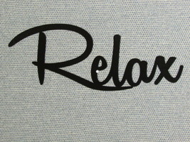 Relax Laser Cut Wood Sign Home Decor - £11.90 GBP