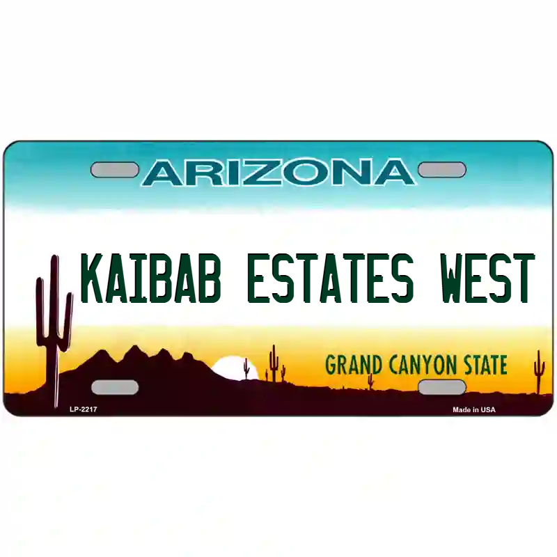 Kaibab Estates West Arizona Metal Sign - $15.00