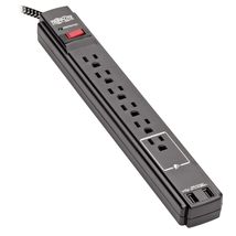 Tripp Lite Surge Protector Power Strip with USB, 6-Outlet &amp; 2 USB Ports,... - $62.42