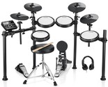 Ded-200 Electronic Drum Set, Electric Drum Kit With Quiet Mesh Drum Pads... - $926.99