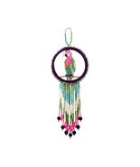 Seed Bead Parrot Dream Catcher Round Fringe Dangle Hanging Ornament - Ha... - €20,37 EUR